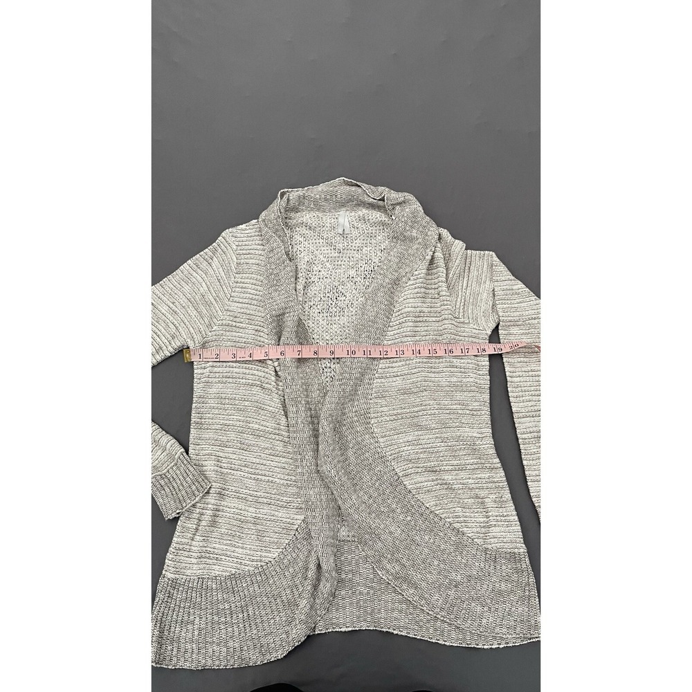 Vanity Womens Large Brown/ Gray Open Front Cardigan Sweater Knit Long Sleeve - Picture 8 of 10